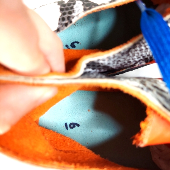 Sole Tech Multicolor Leather Sunset Design Lace Up Shoes - Picture 8 of 15